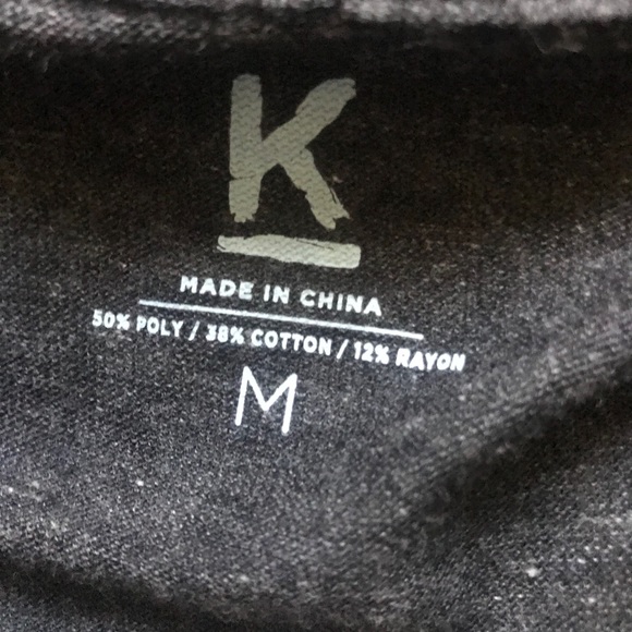 Kaaboo light weight Grey Zipper Jacket Size Medium - Picture 4 of 5